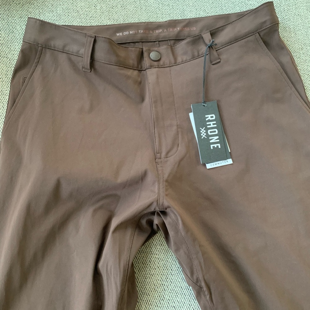 Rhone commuter pant in ristretto